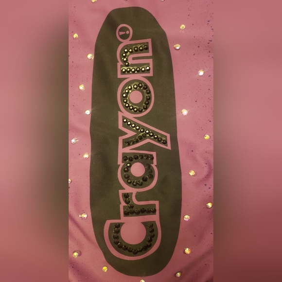 Crayon Purple Kids Costume Rhinestone  Size Adult Medium/Child XL - Picture 5 of 14